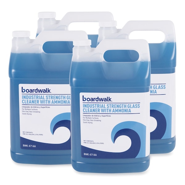 Boardwalk Liquid Glass Cleaner, Unscented, Bottle, 4 PK 585600-41ESSN - main